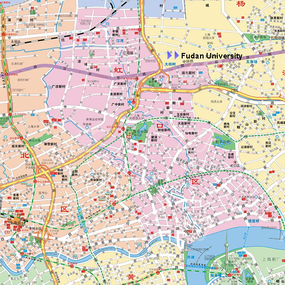 handan map fudan university